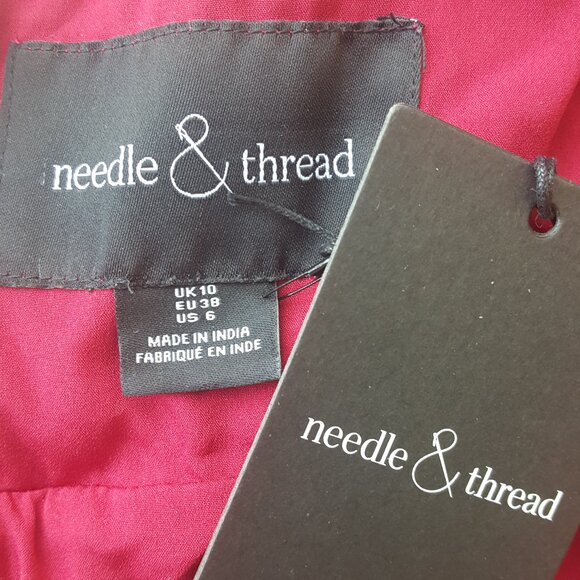 Needle & Thread Maybelle Bodice v neck ankle gown - Picture 8 of 16